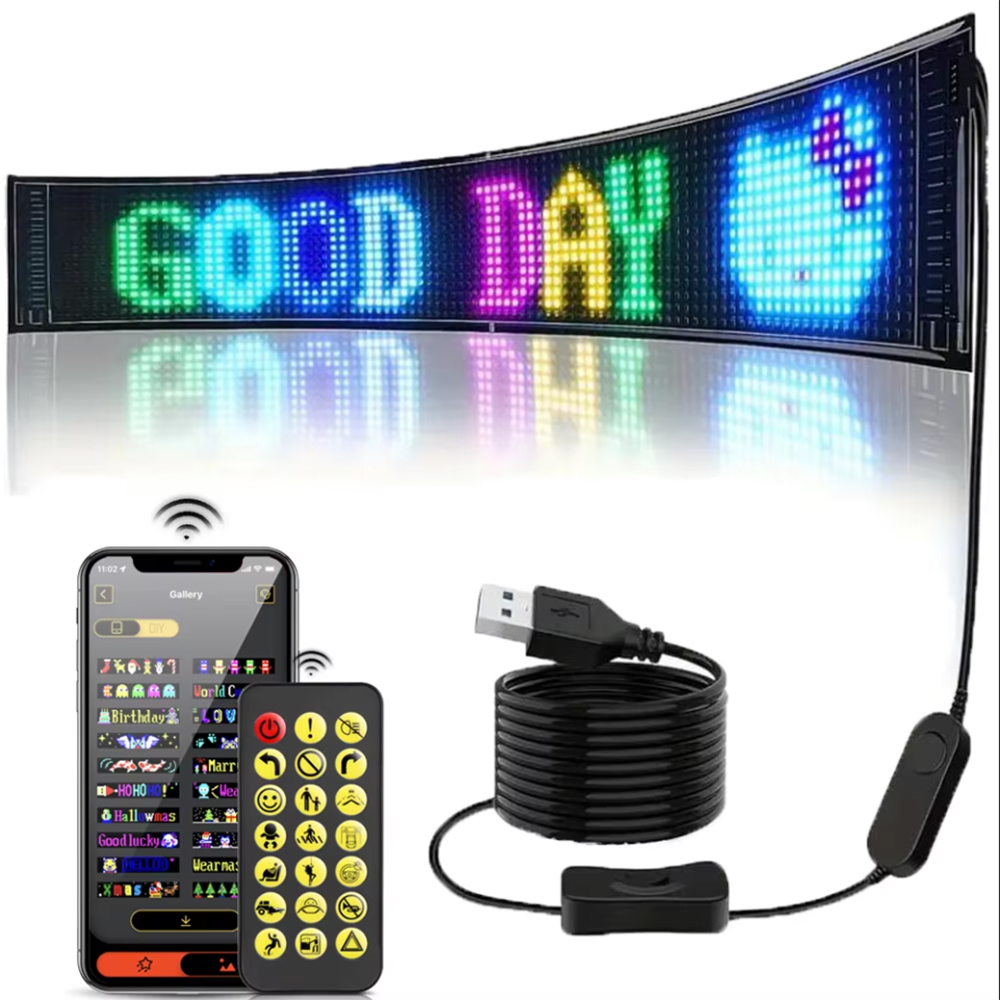 Car Led Light - Panel Piksel Matriks LED 16x96, Lampu
