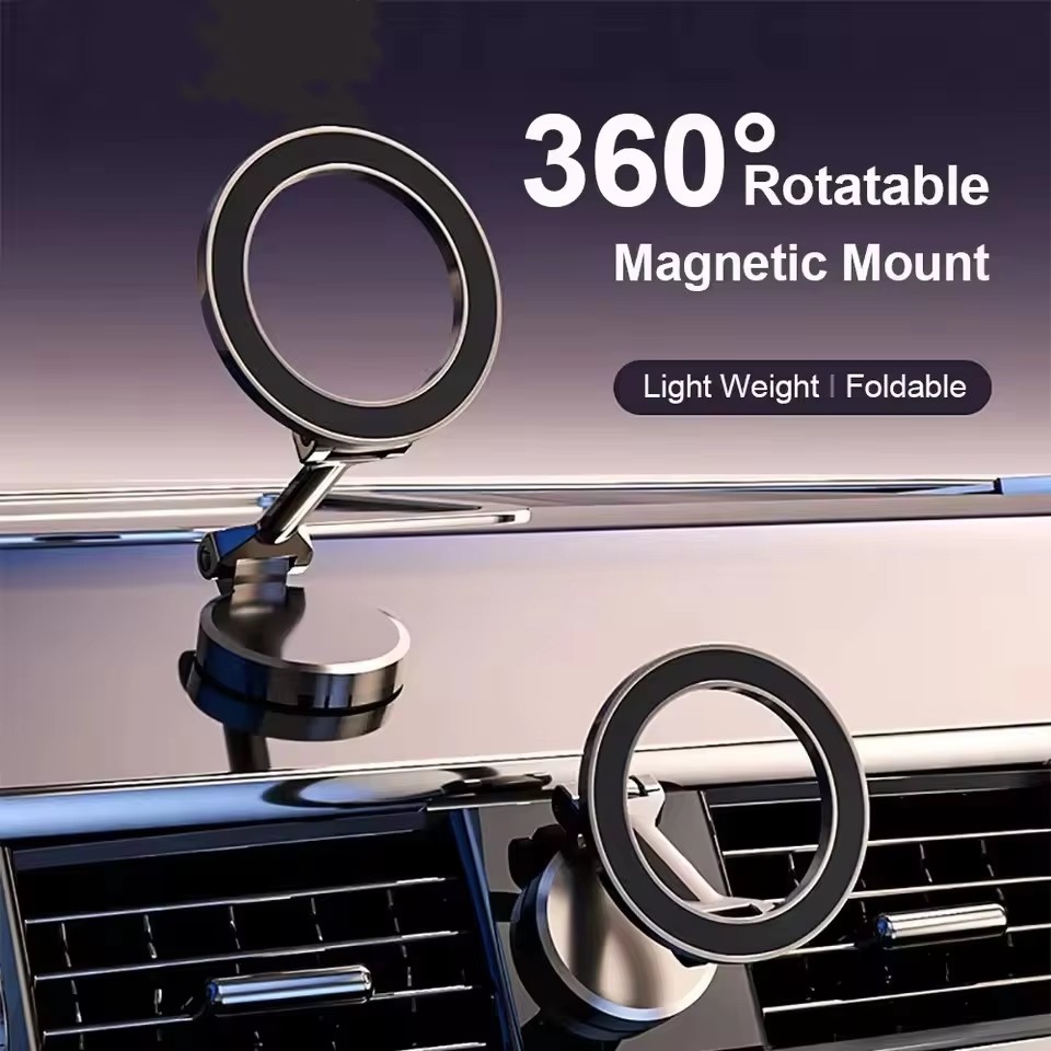 Car Phone Holder - Penyangga Ponsel Mobil Magnetik Lipat untuk