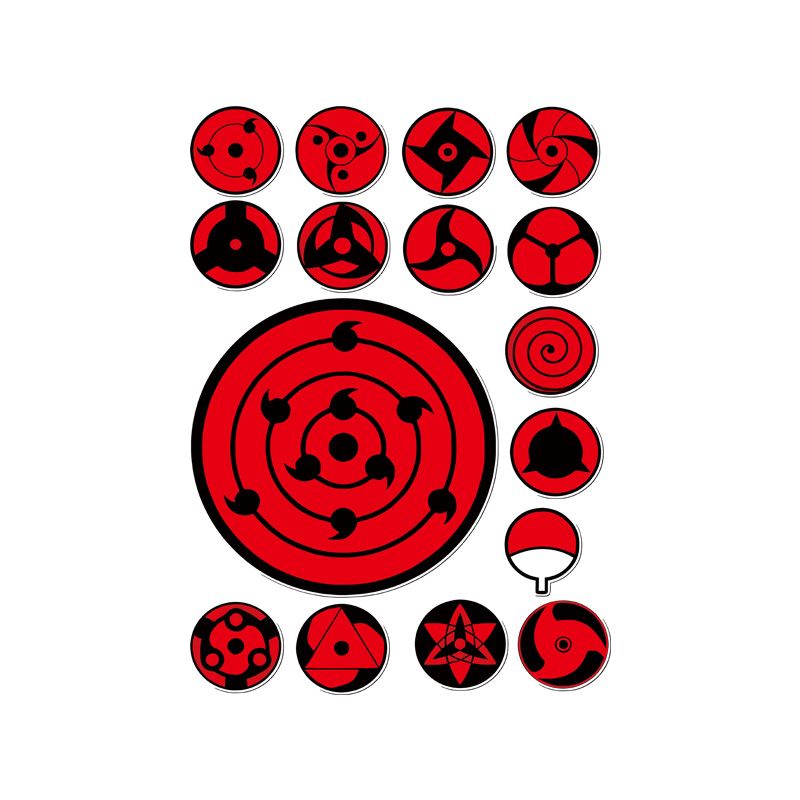 Car Accessories Japanese - Set Stiker Mata Sharingan, Stiker Vinyl