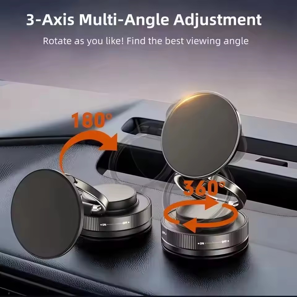 Car Vacuum - Penyangga Magnetik Ponsel Mobil dengan Sistem