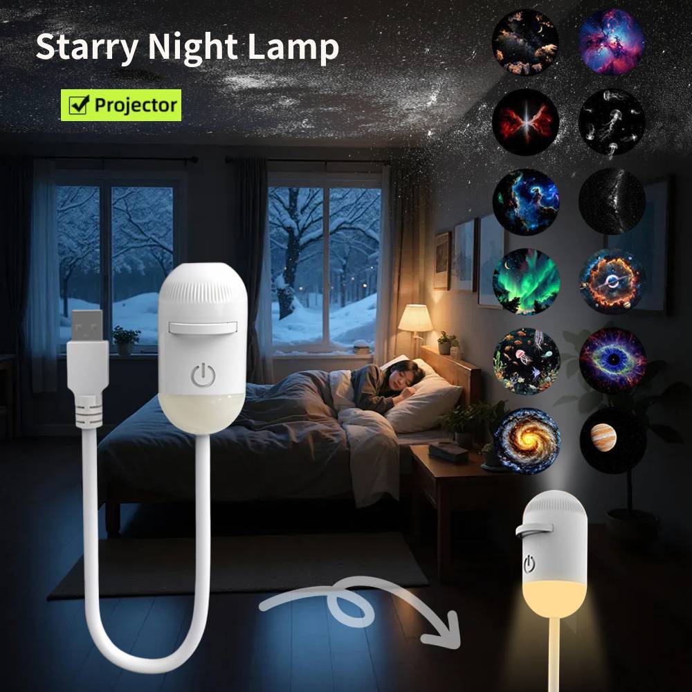 Car Led Light - Proyektor Bintang Mini Galaxy Lampu Malam