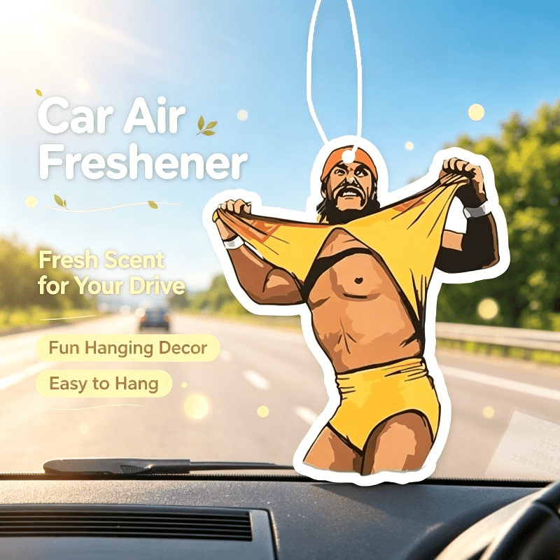 Car Air Freshener - Penyegar Udara Mobil Karakter Pegulat Retro