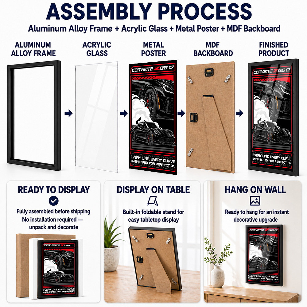 Poster Logam Berbingkai Mobil  - Car Mirror ulasan dan harga